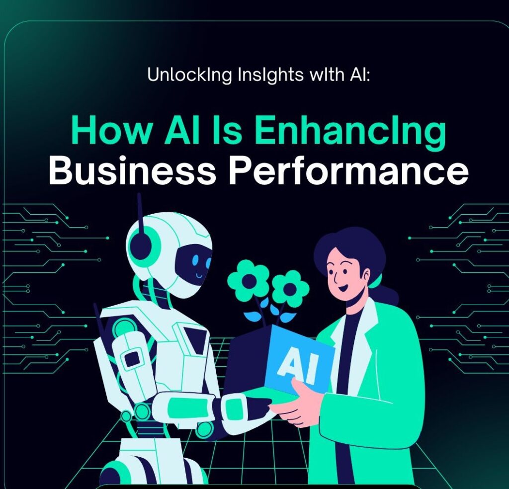 black and green illustrated ai business linkedin post 1